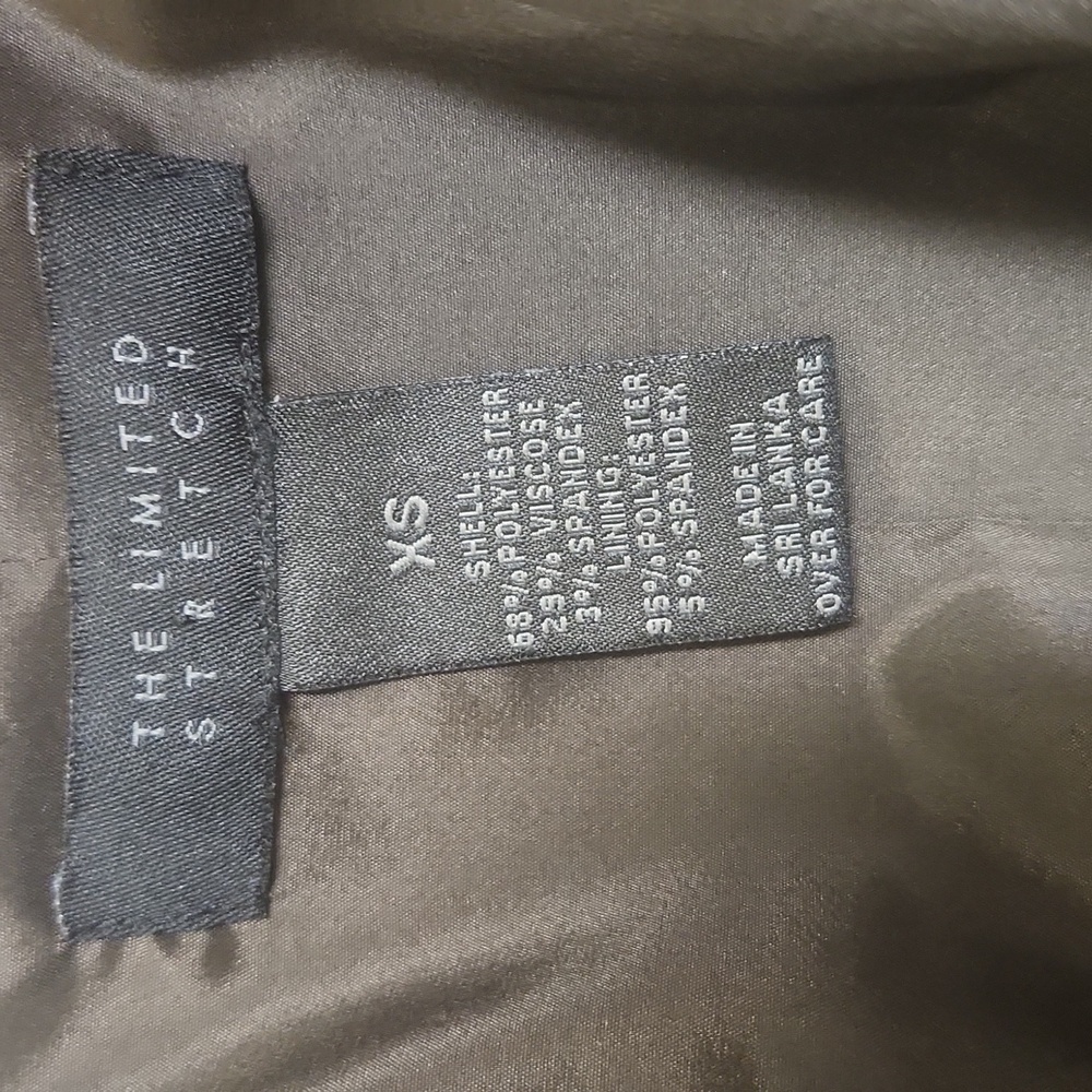 The Limited Brown Blazer Skirt Suit, Size XS/2 - Picture 7 of 11